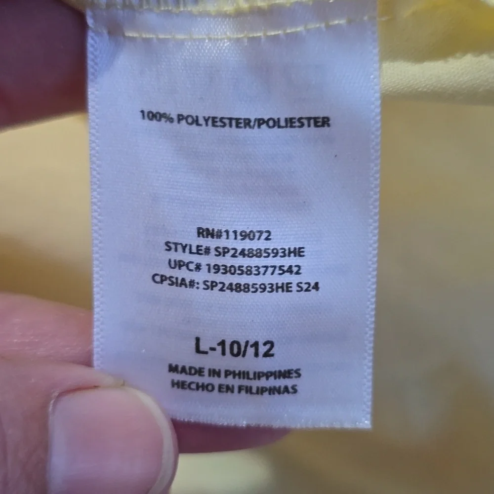 Hello Kitty‎ Yellow Graphic Dress Size Large 10-12